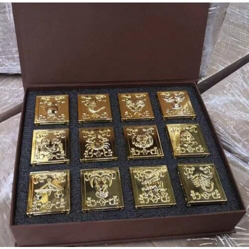 12pcs RH Myth Cloth Pandora Box Taurus Aries Gemini Leo Cancer Virgo Pisces Capricorn Aquarius PVC Toy Model