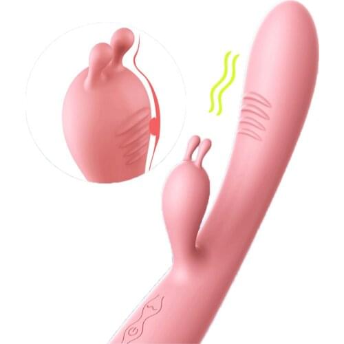 Triple Vibrating Anal Plug Rabbit Vibrator Dildo Tongue Masturbation Sex Toys GSpot Massager USB Charge Orgasm Vaginal For Women