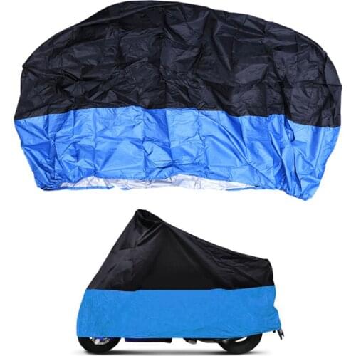Universal Outdoor Motorcycle Motorbike ATV Scooter Dustproof Waterproof Sun Block Protective Cover Rain Cover Protector - Size X