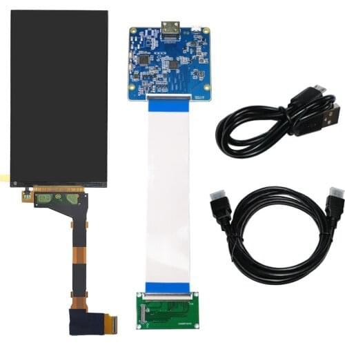 5.5" 2K LS055R1SX03 1440x2560 LCD Display for Sharp Panel HDMI-Compatible to MIPI to 3D Printer Board Remove/with Backlight