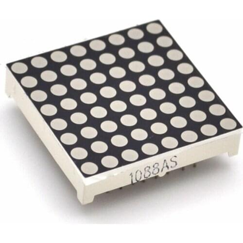 1PCS 5V Red/Blue/Green MAX7219 LED Matrix Module 1 bit Display 8*8 Common Cathode with 3Pin Header