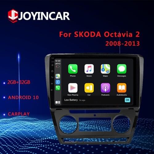 10.1" 2Din Android 9.1 10 For 2008-2013 SKODA Octavia 2 A5 Car Radio Multimedia Video Player GPS Navigation Head Unit no DVD