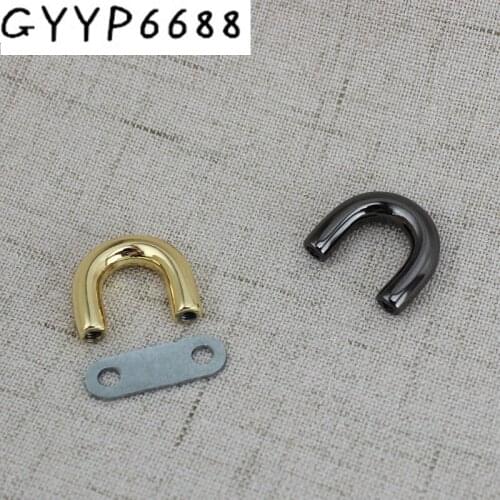 10pcs 200pcs 10mm High quality Detachable Openable Removable Handbag Leather Shoulder Purse Strap Belt u ring Arch bridge