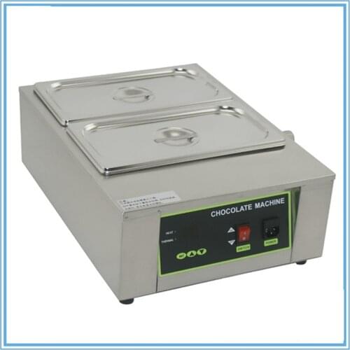 110V 220V Water Heating 2 Cylinder Stainless Steel Electric Melting Chocolate Furnace Machine Chocolate Melting Stove Pot