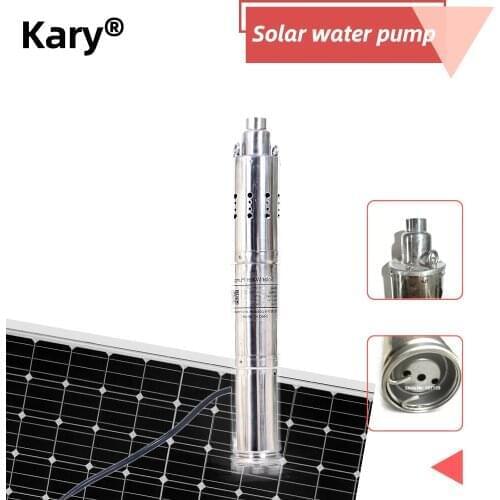 Kary 3.5inches DC 48v lift 120m 3000L/H 900w submersible solar water pump with built-in controller