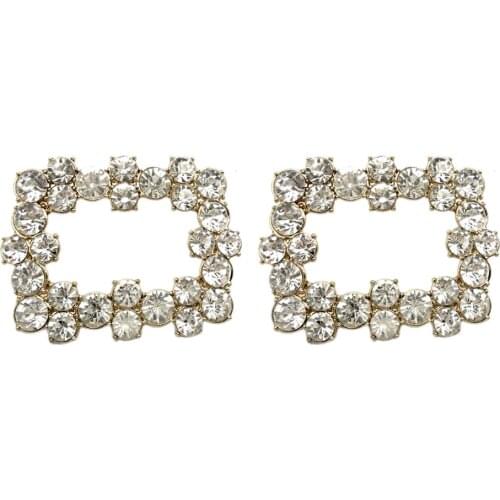 2pcs Fashion Shoe Clips Rhinestones Jewelry Shoe Accessories And Maintenance