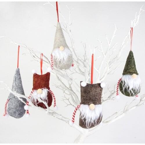 2022 Christmas Ornaments Faceless Doll Old Man Small Pendant Christmas Articles Doll Fabric Doll