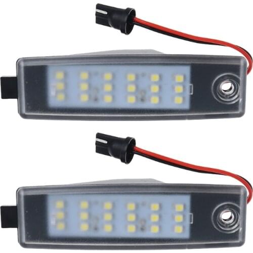 2pcs 18 LED License Number Plate Light For Toyota HiAce 05-11 Rav 4 Vanguard