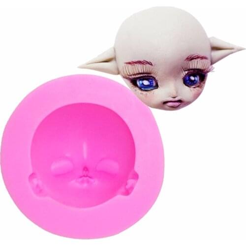 3D Silicone Molds Sugarcraft Fondant Chocolate Mold baby Face Silicone Cake Mold Cake Decorating Tools T1126