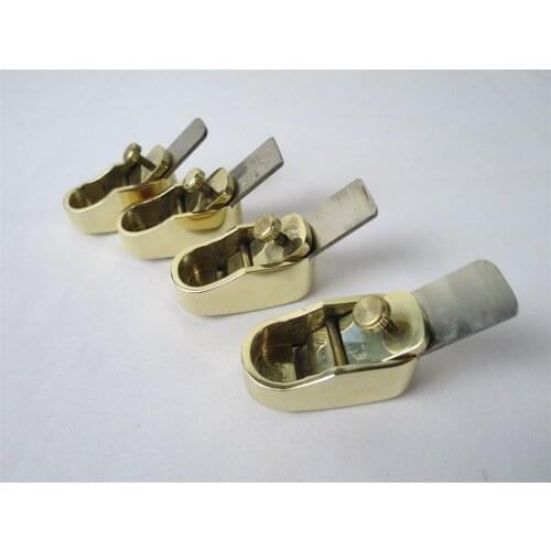 4pcs convex bottom brass planes, woodworking plane 1 1/4"
