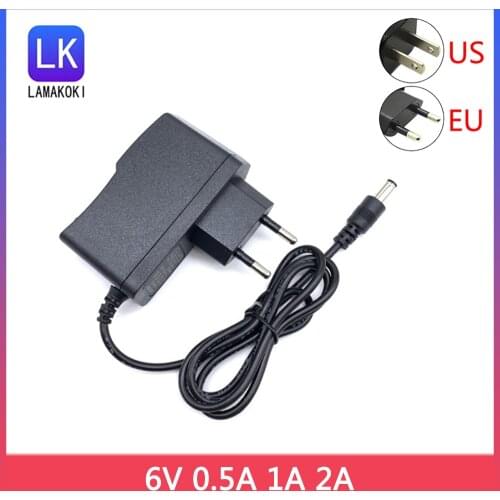 AC 100V-240V to DC 6V 0.5A 1A 2A 3A Power Supply Adapter 6 V Volt lighting transformer Converter For LED strip light