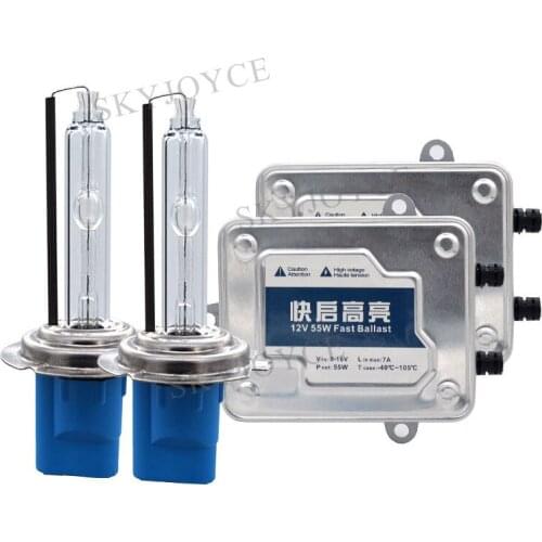 Car Headlight H1 H7 H11 9005 9012 D2H HID Bulb Kit 55W 5500K Fast bright HID Kit AC 55W Fast Start Ballast H1 H3 H7 55W HID Kit