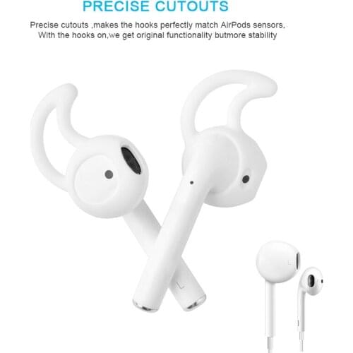 Bluetooth Earphone For Apple AirPods Replacement Antislip Silicone Ear Cover Hook Earbuds For Earpods Airpod Protect Accessories