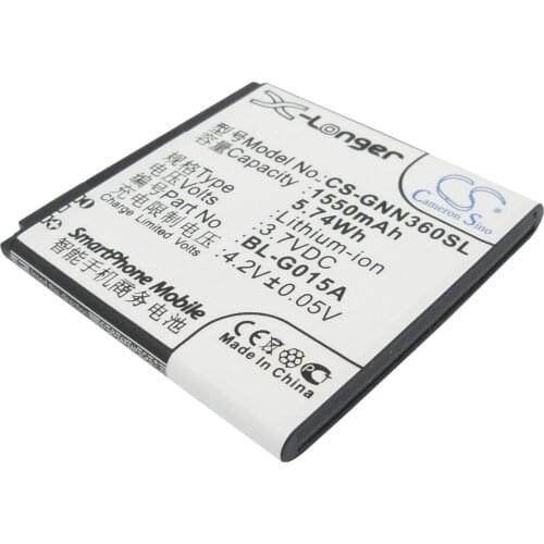 CS 1550mAh / 5.74Wh battery for GIONEE GN108, GN205H, GN305, GN305G, GN360, GN380 BL-G015A