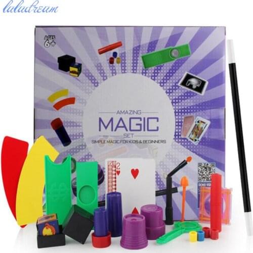 Children Gift Box Christmas Gift Magic Tricks Magic Props Suit with Hat Close-up Magic Toy