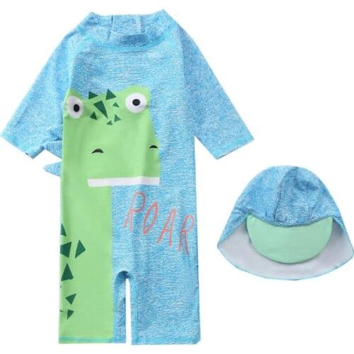Childrens swimsuit male Korean one-piece baby baby cute swimsuit boy surfing suit small fresh boy swimwear XYY-33