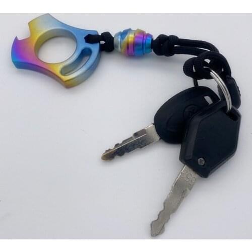 EDC tools Survive Safety Buckle Titanium Alloy Flame Pattern Multi Tools Bottle Opener for Outdoor survival