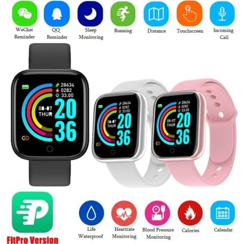Y68 Bluetooth-Compatible Smart Watch V4.0 Sports Fitness Heartrate Smart Band Blood Pressure Monitor Fitness Tracker Wristband
