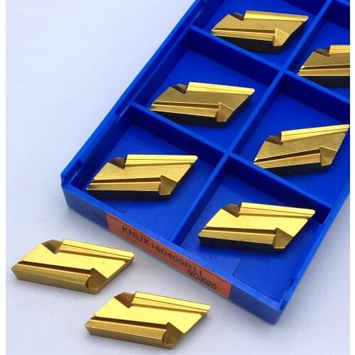 10PCS milling cutter KNUX160405R KNUX160405L carbide insert instead of KORLOY cutting tool KNUX160405R-11 NC3020 insert