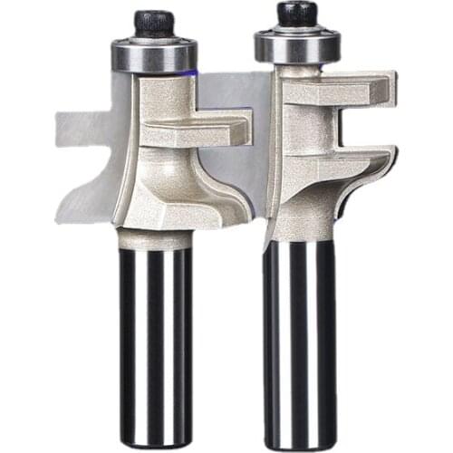 2pcs 1/2inch 12.7mm Shank Router Bit Tenon Milling Cutter Woodworking Tool for Wood Tools