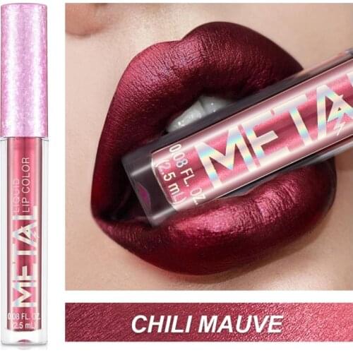 Lips Makeup Glitter Liquid Lipstick Waterproof Shiny Shimmer Metallic Lip Gloss Tint Long Lasting Lipgloss Cosmetics