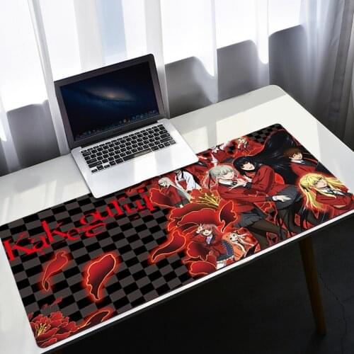 Kakegurui Gamer Girl Gaming Keyboard Pad Pc Mat Xxl Mousepad on the Table Desk Mats Kawaii Accessories mouse pad 800x300/900x400