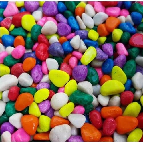 Colorful pebbles stone mix 500 gram decorative and natural