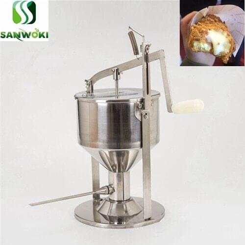 Stainless steel puff cake cream filler machine churro jam stuffing machine 4L 5L 6L filler machine chocolate filling machine