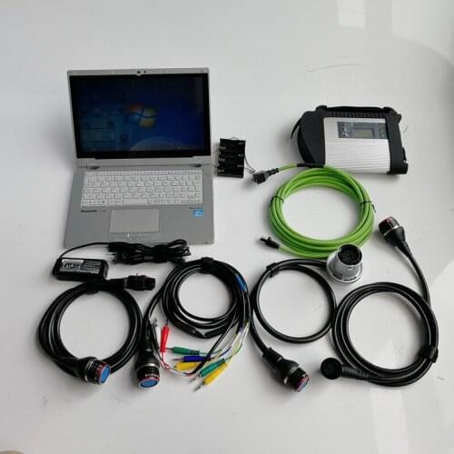 Mb Star C4 SD Compact 4 with V12/2020 Software in 480GB SSD and Used Toughbook Cf-AX2 I5 4G for Auto Diagnostic Tool code reader