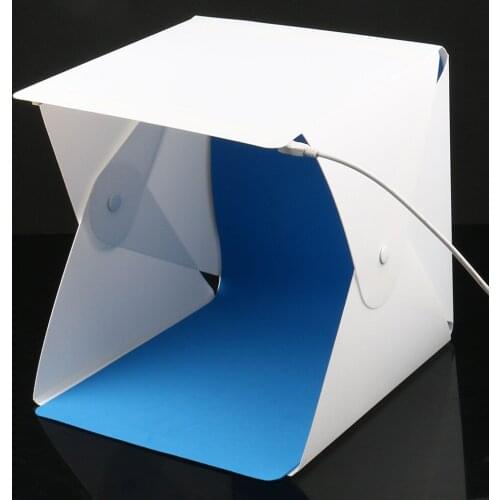 Mini Folding Studio Diffuse Soft Box Lightbox with LED Light Photography Background Photo Studio EM88