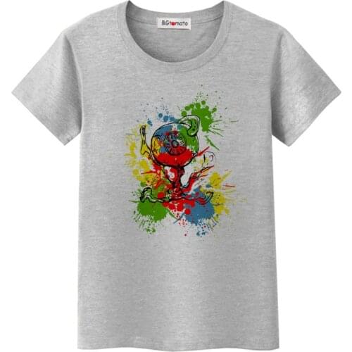 BGtomato creative design fashion tshirt hot sale colorful printing cool shirts womens comfortable casual t-shirts beautiful tops