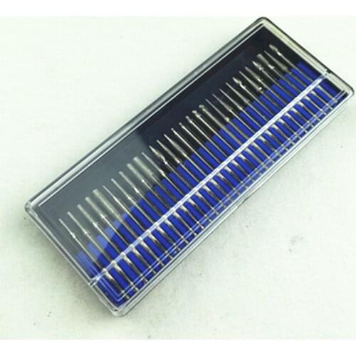 30pcs Diamond Burr Drill Bits Kits Nail Drill Set Shank 1/8" Manicure and Pedicure Rotary Tool Dremel Parts
