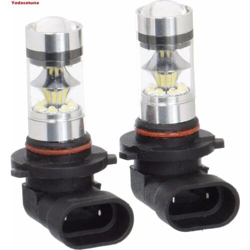 Par Lampadas 100W Led Cree XBD Chips Hb3 9005 Farol Neblina Milha Drl For Alto Corolla Civic