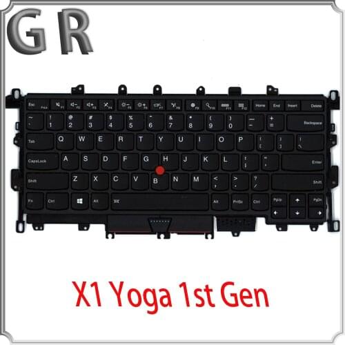 Lenovo ThinkPad X1 Yoga 1st Gen notebook computer with backlit keyboard in the United States 00JT864 01AW903