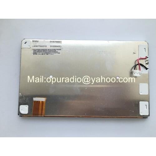 Original 8" LCD Display LQ080T5GG01B LQ080T5GG01 LQ080T5GG01S screen for TOYOTA Highlander GPS navigation system