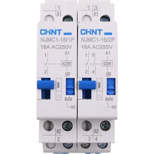 CHNT NJMC1-16/1P 2P DC24V AC220V 16A Pulse Relay Impulse Relay