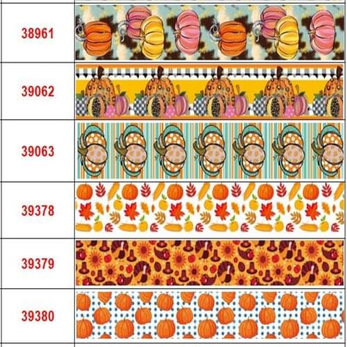 DIY Cartoon Vegetable Ribbon Printed Grosgrain Ribbon For Handmade Bow Accessories 50 Yards