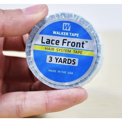 Hot Sales 2 Rolls 0.8cm* 3 yards Blue Wig Lace Front Support Double-Sided Adhesives Tape For Lace Wig/PU Hair Extension/Toupee