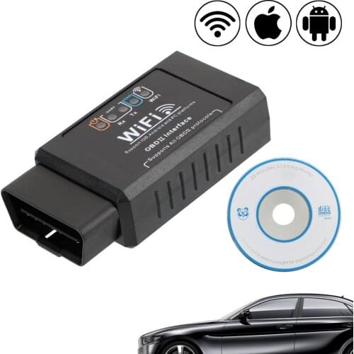 For iOS & Android OBDII Scan Tool Check Engine Light Diagnostic Tool OBD2 Car Detector Automotive Diagnostic Scanner ELM327 WIFI