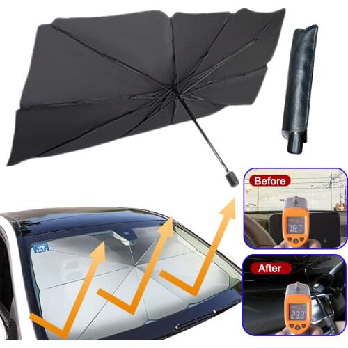 Car Sun Shade Protector Parasol Auto Front Window Sunshade Covers Car Sun Protector Interior Windshield Protection Accessories