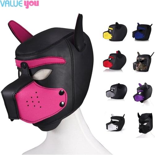 SM Appealing Dog Headgear Adult Sex Training Supplies Cosplay Ball Dress Up Toys