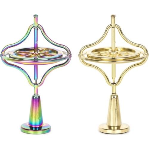 Rotary Hand Spinner Finger Gyro Interactive Emotional Smooth Toy Spinning Tops for Anxiety Relief ADD OCD Hand Therapy Dropship