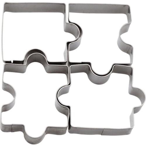 1PC Christmas Cookie Shape Stainless Steel Cookie Cutter DIY Biscuit Mold Dessert Bakeware Cake Mold Cookie Stamp Fondant Cutter