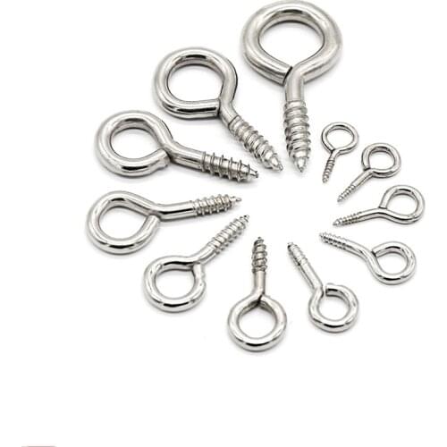 100pcs/lot t mini eye pins eyepins hooks Screw Threaded Metal Jewelry Pendant Clasps DIY Jewelry Making Accessories