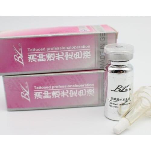 2Pcs/lot Permanent Makeup Swelling translucent liquid fixative After Tattoo Operation For Eyebrow Lips Tattoo Nursing Recovery