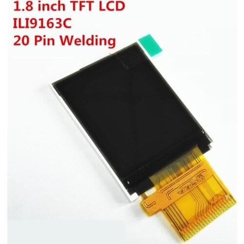 20Pin Wled LCD 1.77 1.8 inch TFT LCD display full color No need connector Sold on PCB ILI9163C 128x160 MCU 8080 No touch
