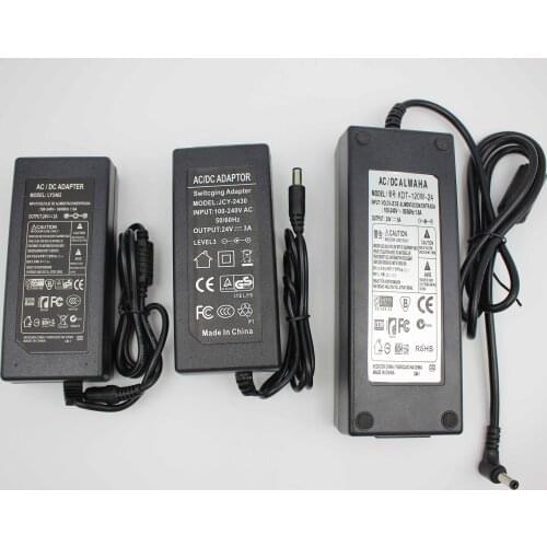 AC 100-240V To DC 24V 3A Adapter Plug Power Supply US EU plug for 5050 5630 3014 3528 LED Strip Laptop Smartphone