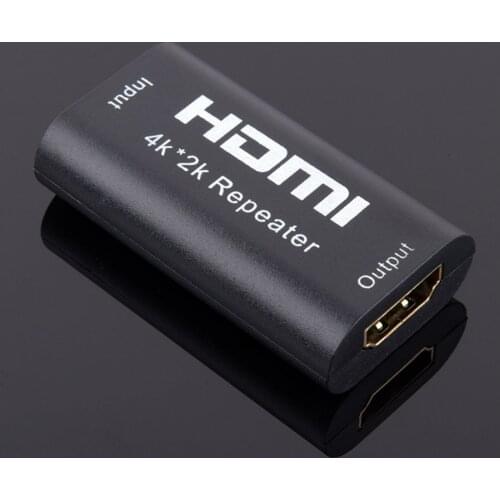 Besegad HDMI Extender Repeater Adapter 4K UHD HDMI Female to Female Signal Amplifier Booster up to 40 Meters