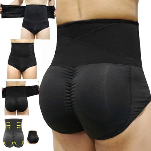 Large size Men High Waist Corset Body Pants Shorts Pants Corsets Leggings Underpants