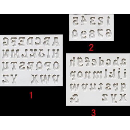 Numbers Molds Letters Silicone Mold 3D Fondant Mold Cakes Decorating Tools DIY Kitchen Bakeware High Quality Safety Molds